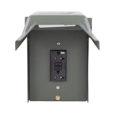 gfci receptacle 20 amp metal box|20 amp receptacles home depot.